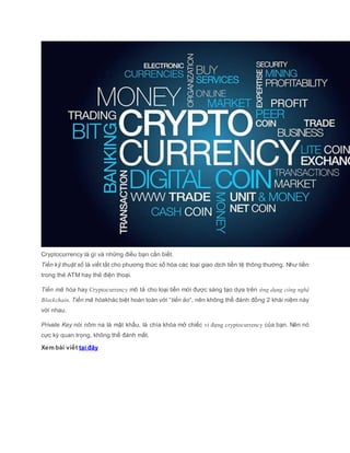 Crypto Currency Cho Người Mới Bắt Đầu (43 Bài)